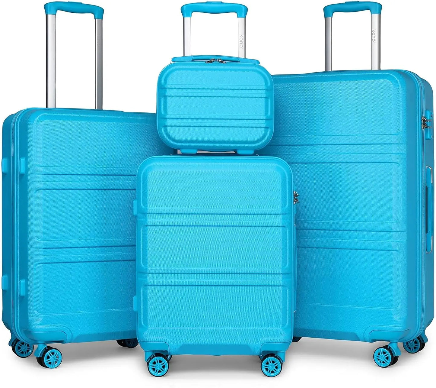bleu valises 4 pieces