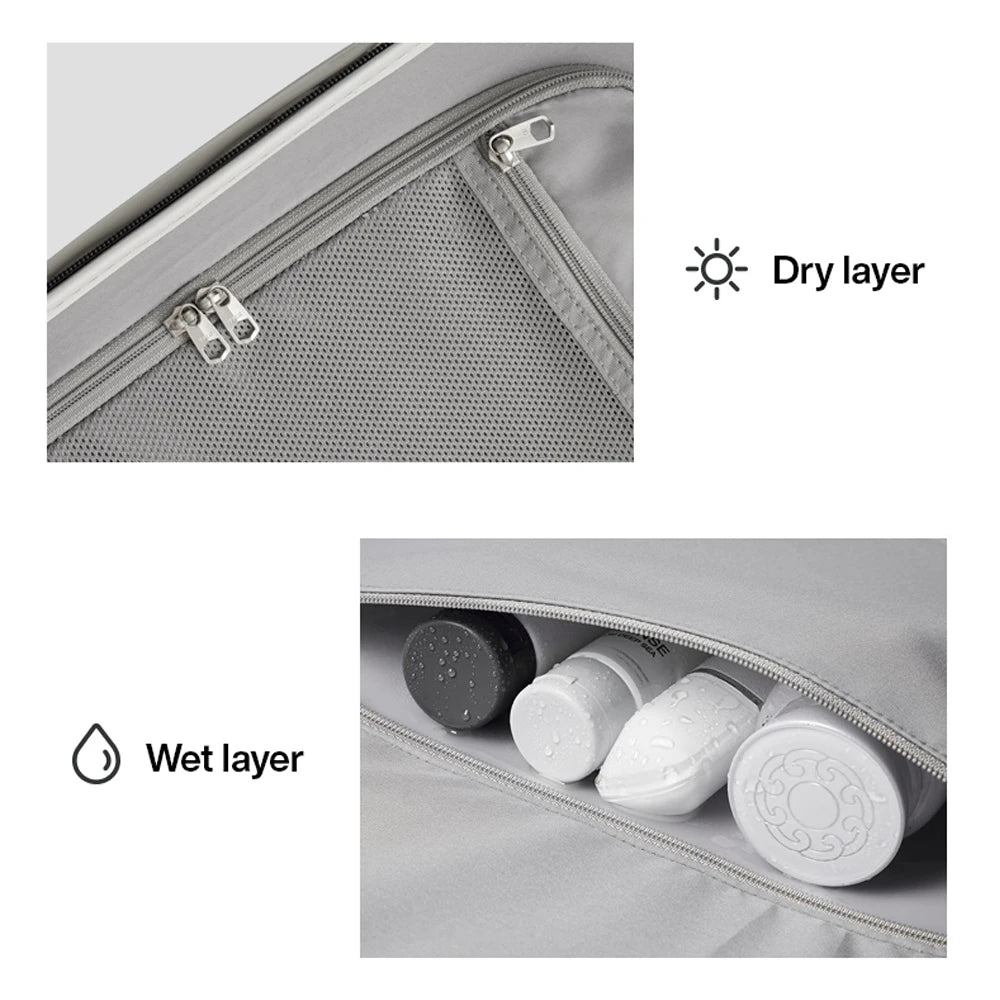 Valise de voyage à poignée large, roues tournantes, PC TSA, serrure, 20, 24 pouces