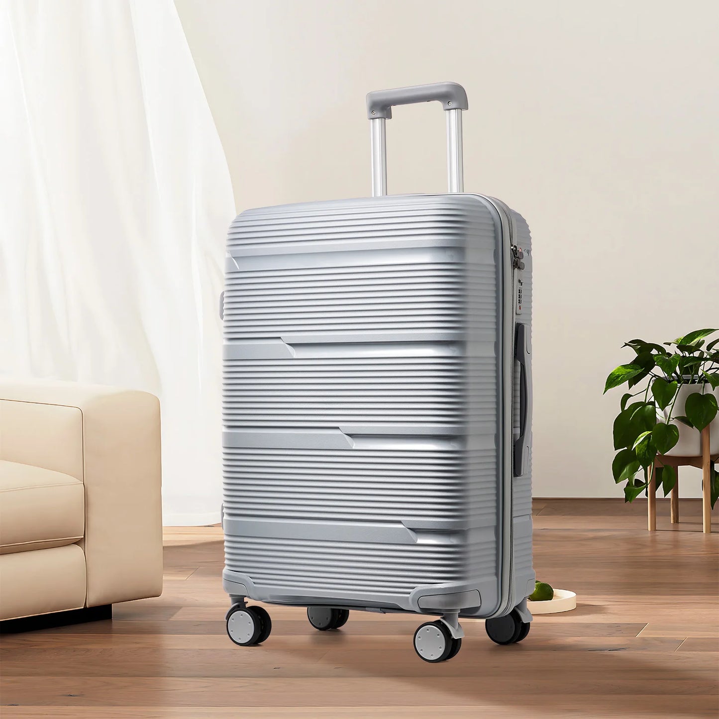 Valise de voyage roulante pour hommes et femmes, valise à roulettes, cabine d'embarquement, bagage à main, nouveau design, 20 po, 24, 28, en effet