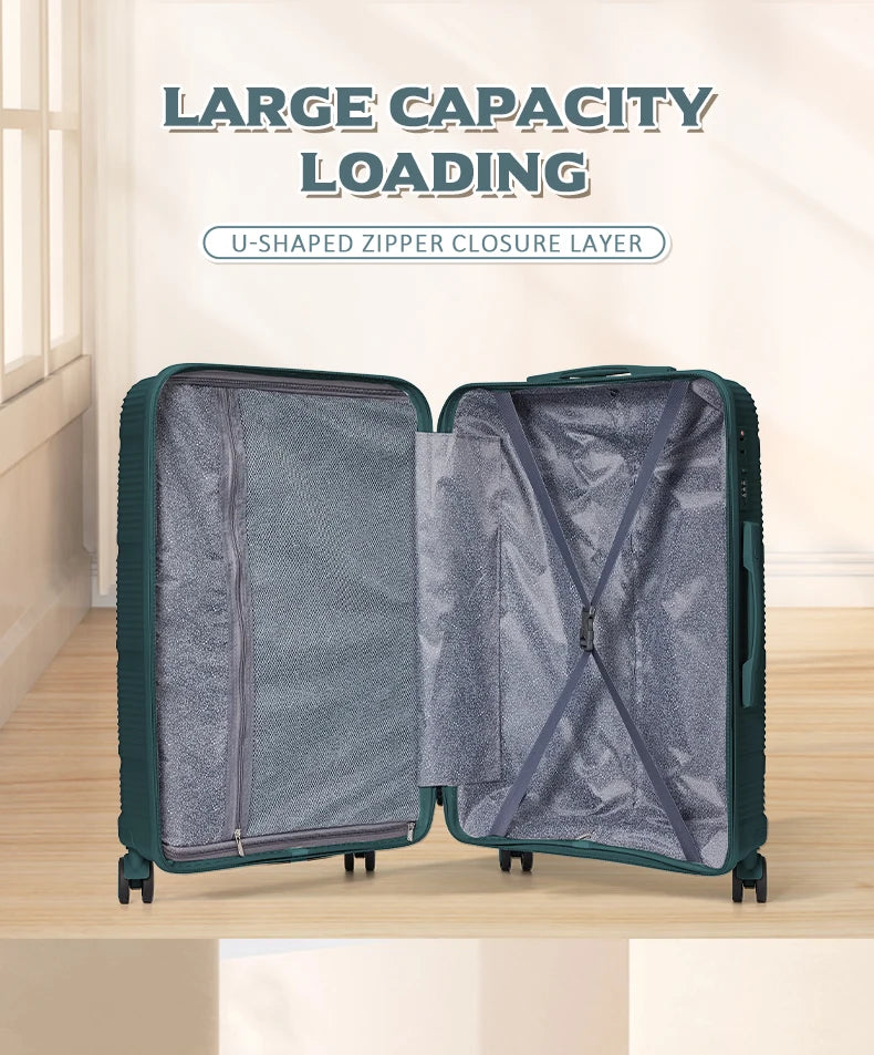 Valise de voyage roulante pour hommes et femmes, valise à roulettes, cabine d'embarquement, bagage à main, nouveau design, 20 po, 24, 28, en effet