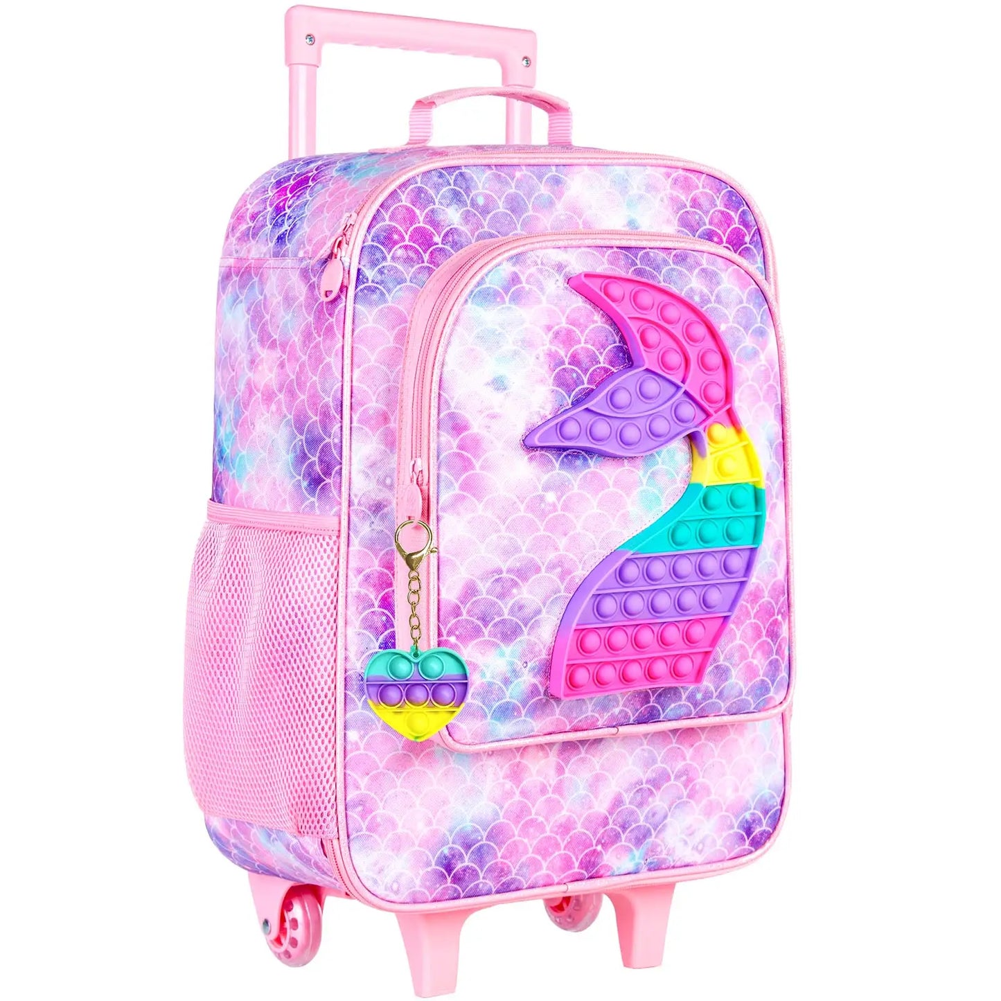 Valise pour enfants garçons, valise mignonne à roulettes dinosaure pour enfants tout-petits