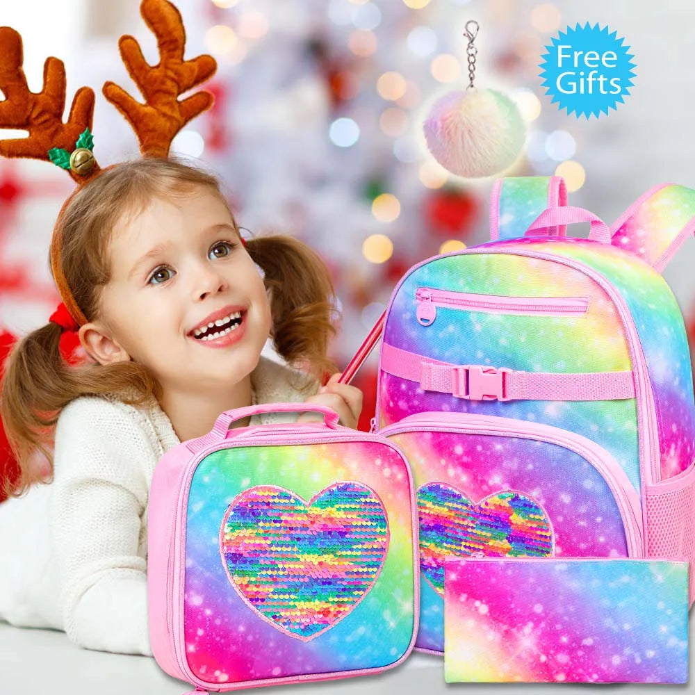 cartable pour enfants avec boîte à lunch