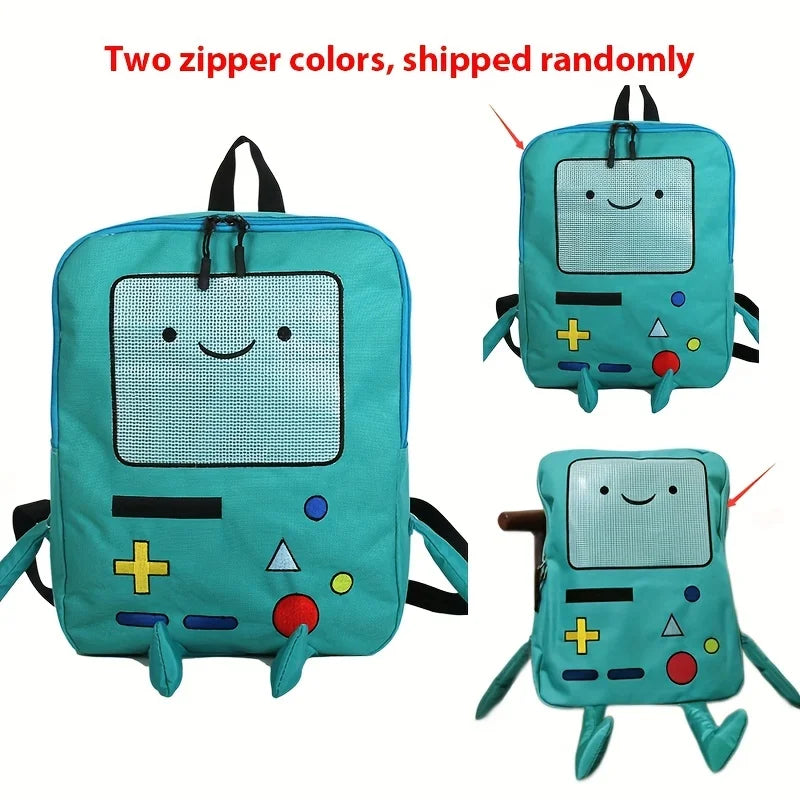 Sacs à dos de conception de robot créatif pour les filles, sac de voyage SR, toile de dessin animé mignon, modèle de console de jeux drôles pour les femmes, couleur