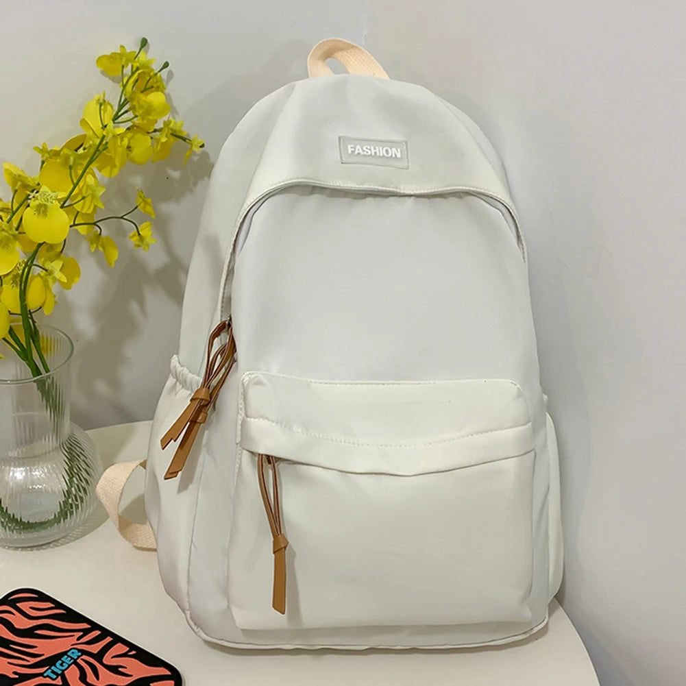 couleur unie sangle réglable pour bureau voyage école sac à dos coréen