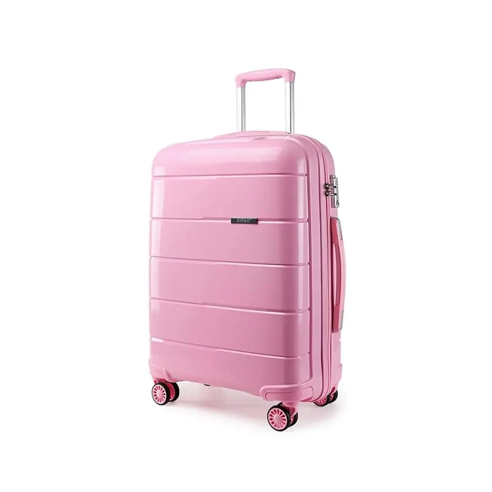matériau PP, M, L, XL, 4 rouleaux valise rose