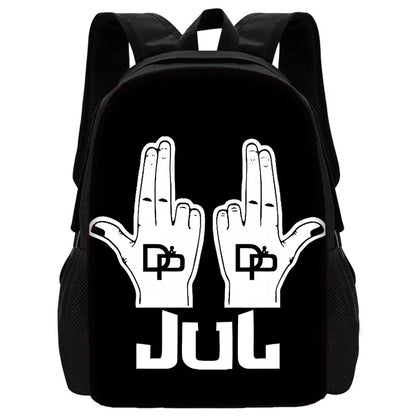 Rapper JuL-Sac à Dos d'École pour Enfant, avec Trousse à Crayons, pour Garçon et Fille, Meilleur Cadeau