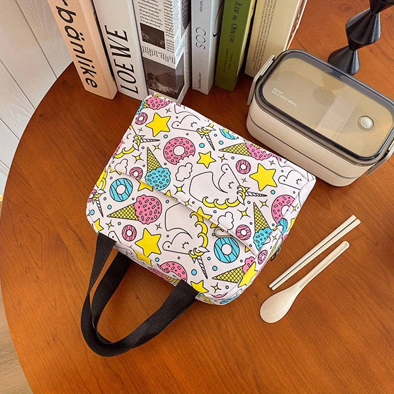 4 pièces ensemble retour à l'école grande capacité sac à dos & sac à main et trousse à crayons décontracté mode sac à dos dessin animé motif impression pour l'école