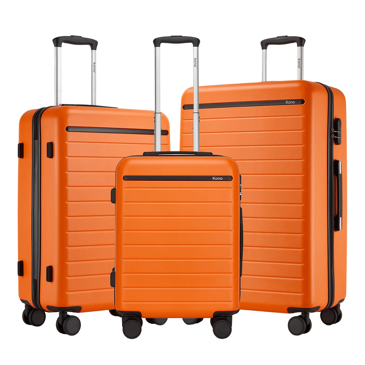 Ensemble de bagages de voyage, avec roulettes doubles et poignée télescopique