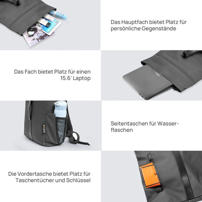 Lightweight multi-pocket backpack