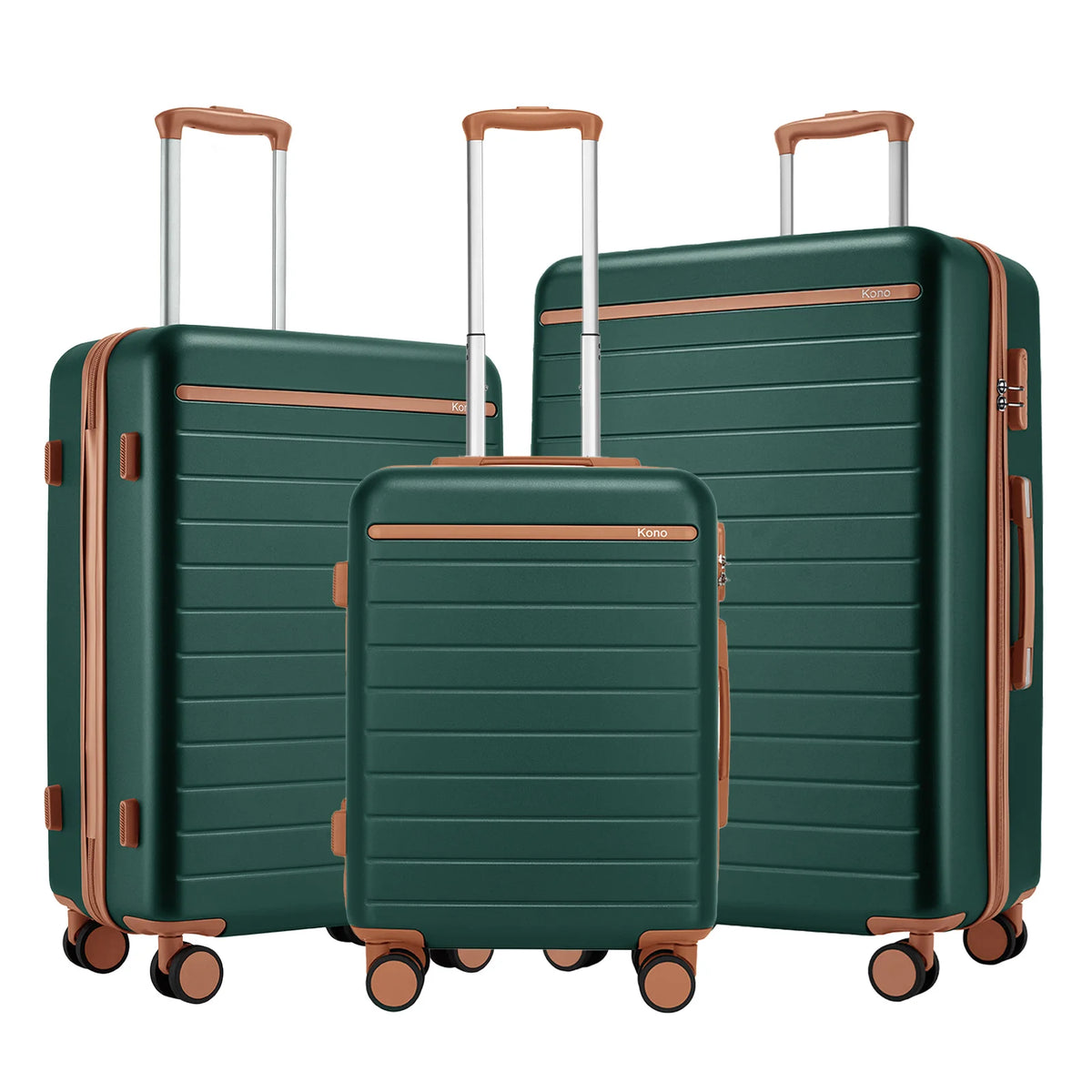 Ensemble de bagages de voyage, avec roulettes doubles et poignée télescopique