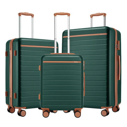 Ensemble de bagages de voyage, avec roulettes doubles et poignée télescopique