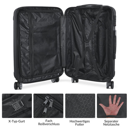 Ensemble de valises de voyage avec protection des coins