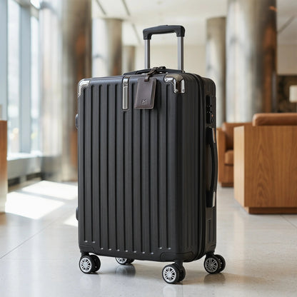 Ensemble de bagages rigides, 3 pièces avec serrure TSA