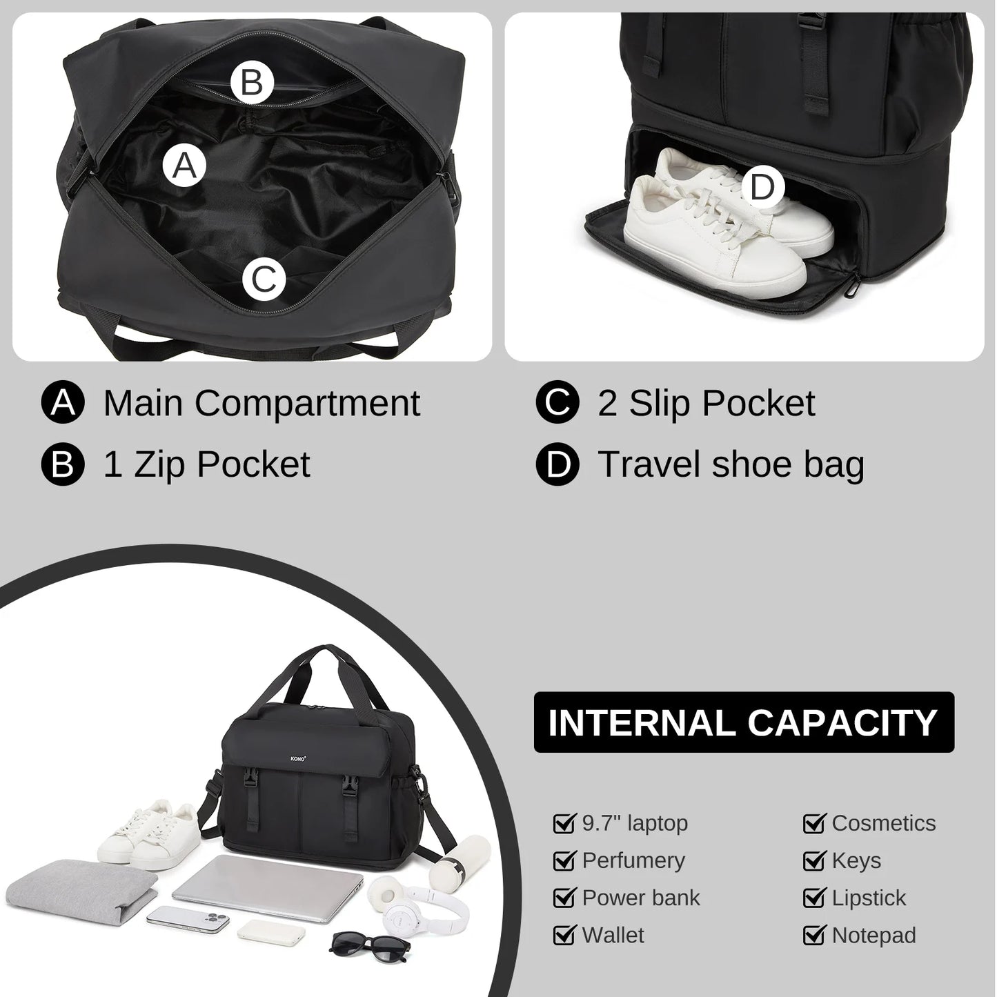 Sac de voyage multi-usage