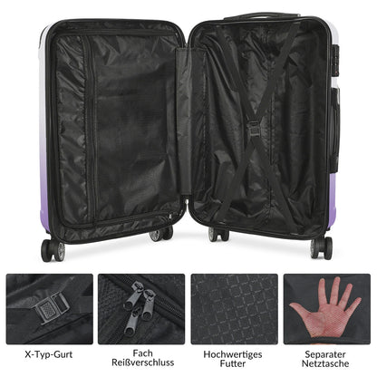 Ensemble de bagages rigides à roulettes 20/24/28 pouces