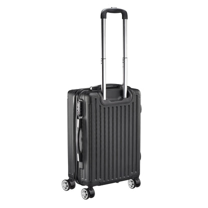 Ensemble de bagages rigides, 3 pièces avec serrure TSA