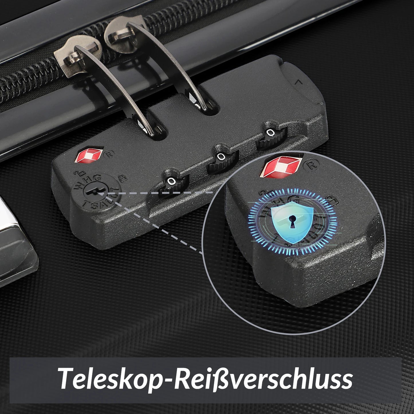 Ensemble de valises de voyage avec protection des coins