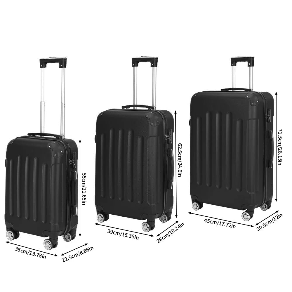 Ensemble de valises de voyage avec protection des coins