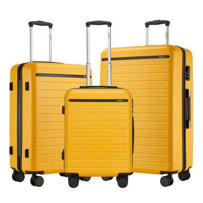 Ensemble de bagages de voyage, avec roulettes doubles et poignée télescopique