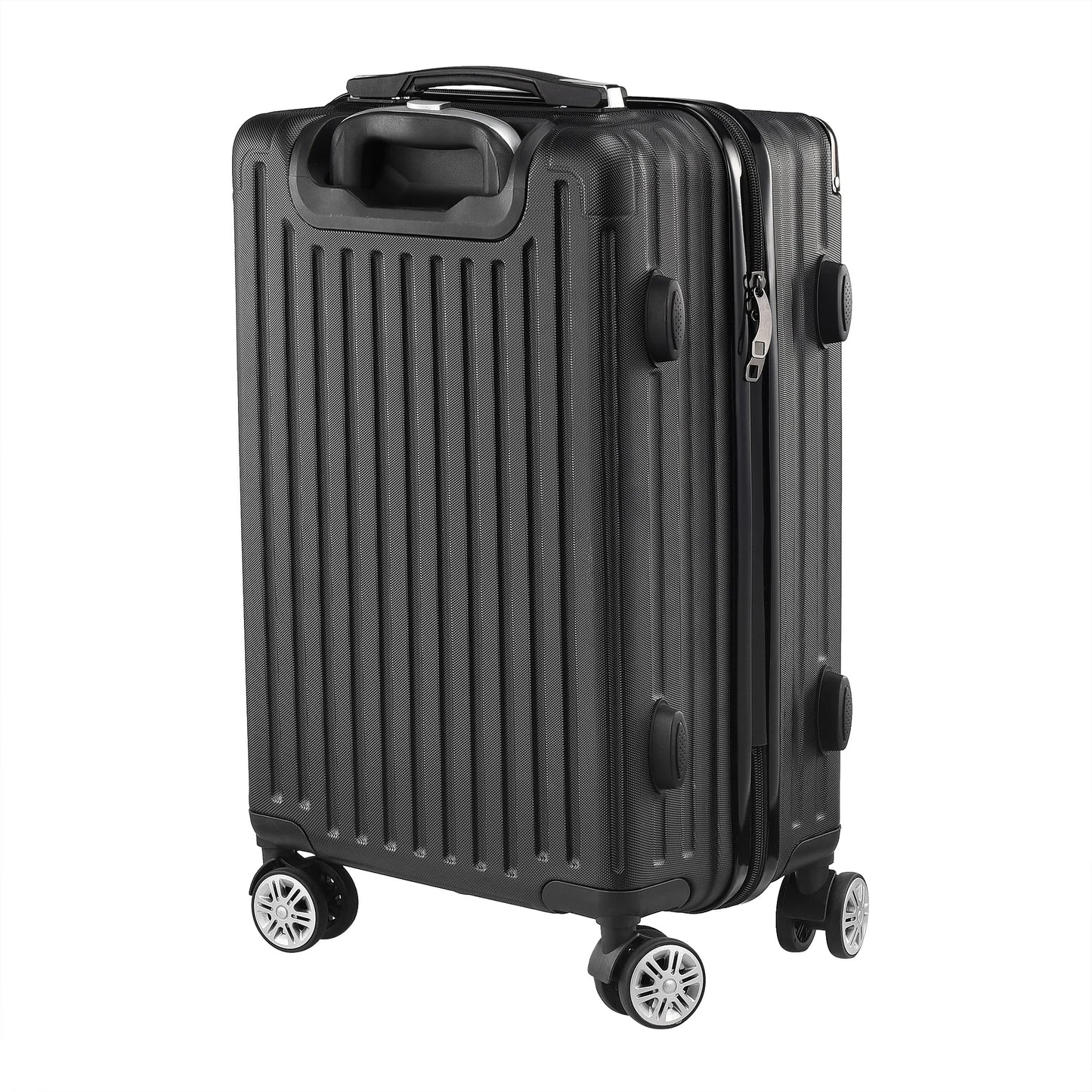 Ensemble de bagages rigides, 3 pièces avec serrure TSA
