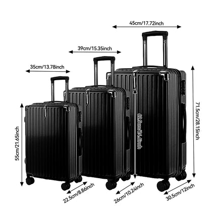 Un ensemble de 3 valises à roulettes