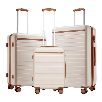 Ensemble de bagages de voyage, avec roulettes doubles et poignée télescopique