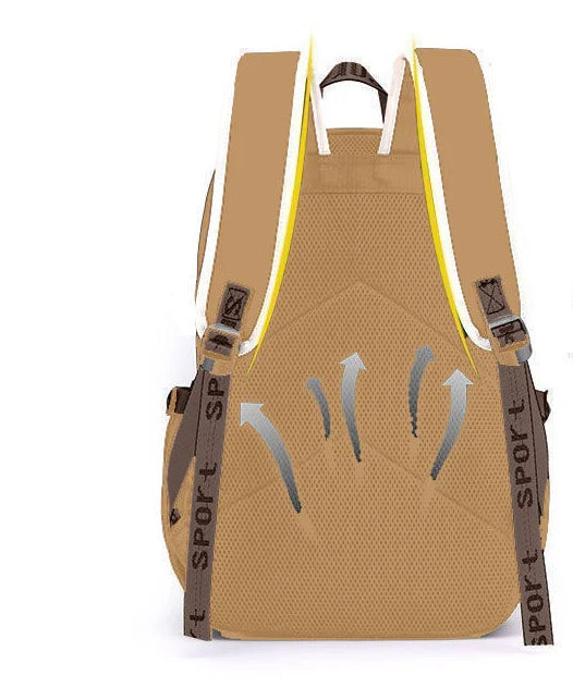 Capybara-Sac à dos d'ordinateur pour adolescents, sac à dos pour collège, sac à dos décontracté, grande capacité, sangle réglable, cartable