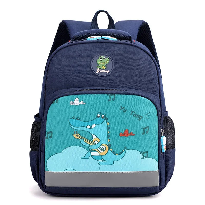 Cartable bleu de dessin animé licorne pour enfants