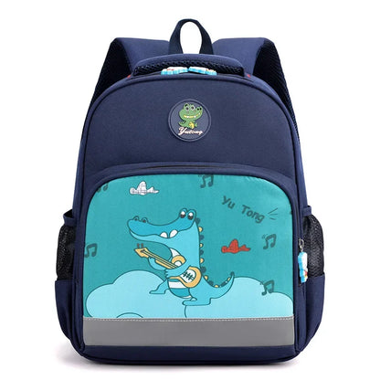 Cartable bleu de dessin animé licorne pour enfants