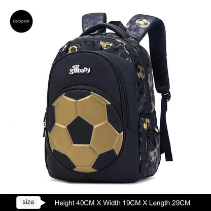 Cartable léger de football pour enfants, sacs d'école de voyage pour adolescent