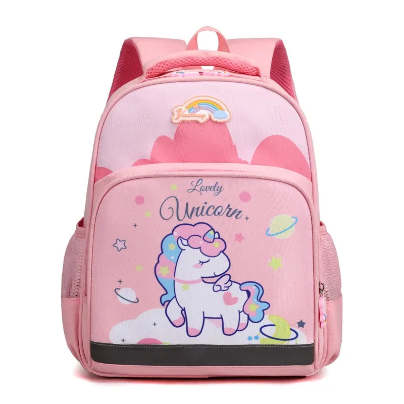 Cartable rose de dessin animé licorne pour enfants