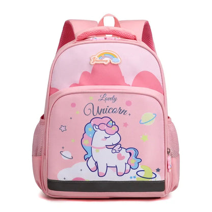 Cartable rose de dessin animé licorne pour enfants