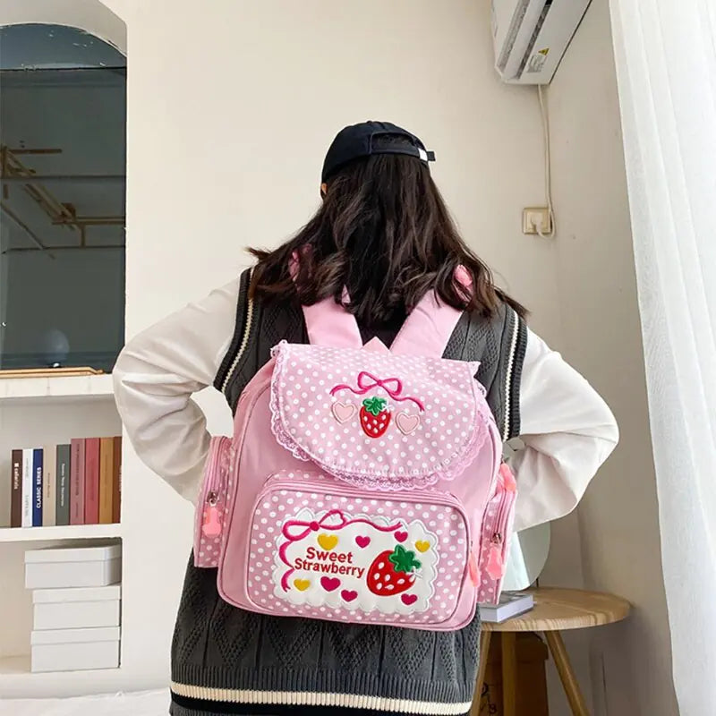 Sweet Strawberry Japanese Backpack