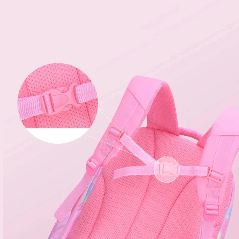 Enfants fille sac à dos sac d'école rose pour enfant enfant adolescent cartable primaire Kawaii mignon étanche