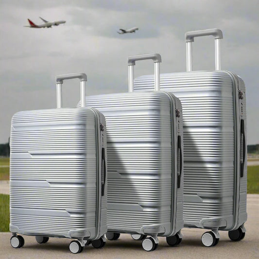 Ensemble de Valises de Voyage avec TSA pour Homme et Femme, 3 Pièces, 20, 24, 28 Pouces