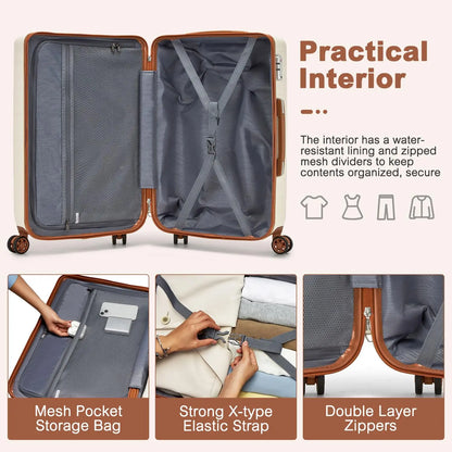 Ensemble de bagages 3 pièces coque rigide ABS de haute qualité