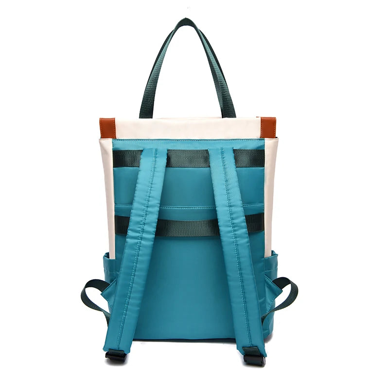 Grand sac à dos Oxford imperméable pour femme, cartable tendance pour adolescentes, voyage et week-end, nouveau, arrière