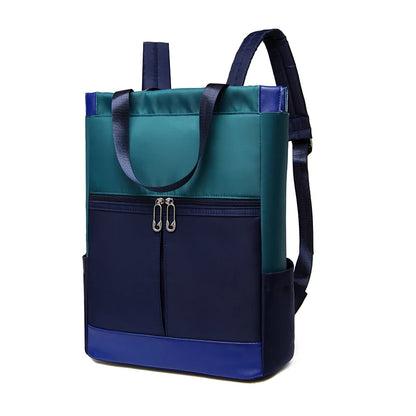 Grand sac à dos Oxford imperméable pour femme, cartable tendance pour adolescentes, voyage et week-end, nouveau, bleu