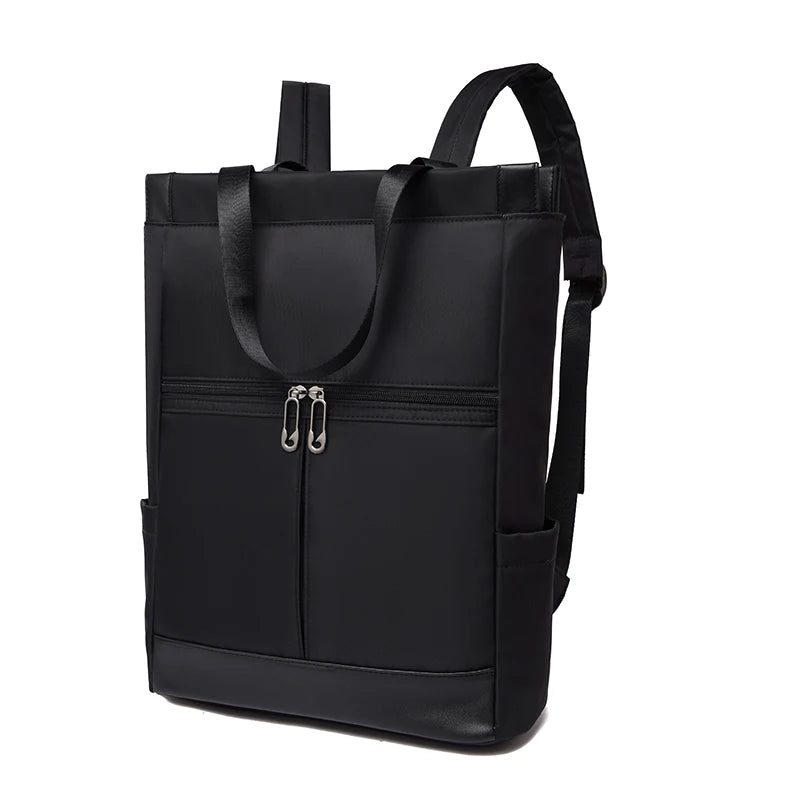 Grand sac à dos Oxford imperméable pour femme, cartable tendance pour adolescentes, voyage et week-end, nouveau, noir