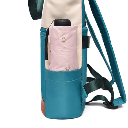 Grand sac à dos Oxford imperméable pour femme, cartable tendance pour adolescentes, voyage et week-end, nouveau, latérale