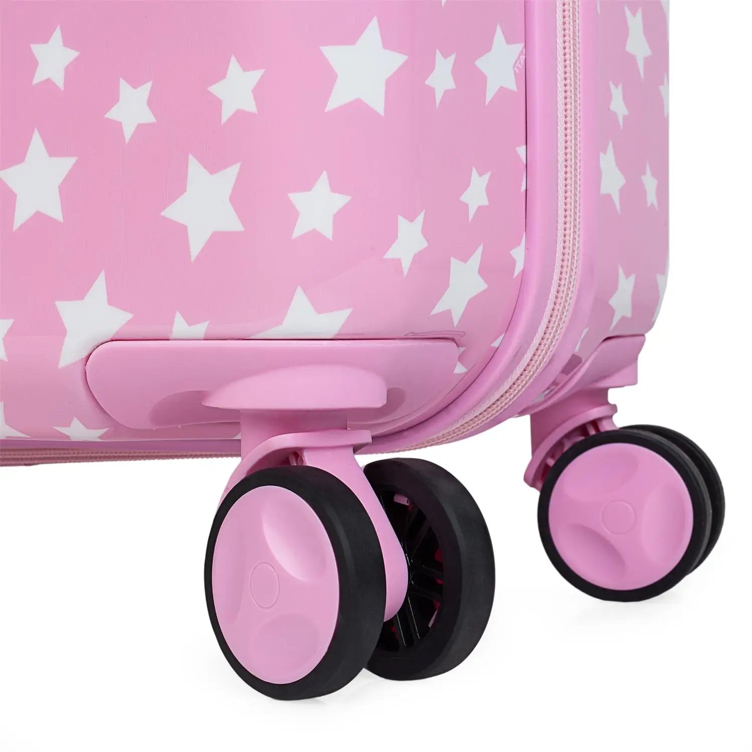 Valise de voyage modèle Stars pour jeune enfant, fille, 4 roues, polycarbonate moyen