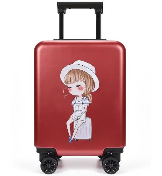 valise avec un beau design de dessin animé