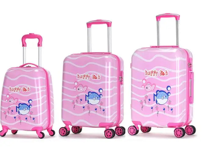 Valise Spinner pour enfants, bagages à main pour enfants, sacs de voyage à roulettes pour filles, bagages à roulettes pour garçons