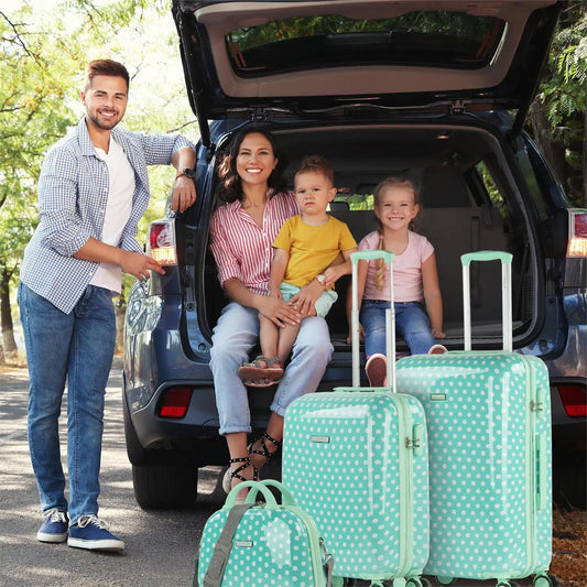 Ensemble de bagages de voyage pour enfants, chariot à 4 roues pour enfants, petite cabine, valise d'avion, trousse de toilette moyenne et de voyage, 3 pièces