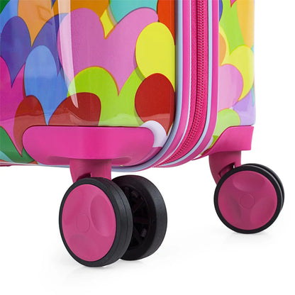 HEARTS COLORS Suitcase for Women and Men