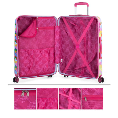 HEARTS COLORS Suitcase for Women and Men