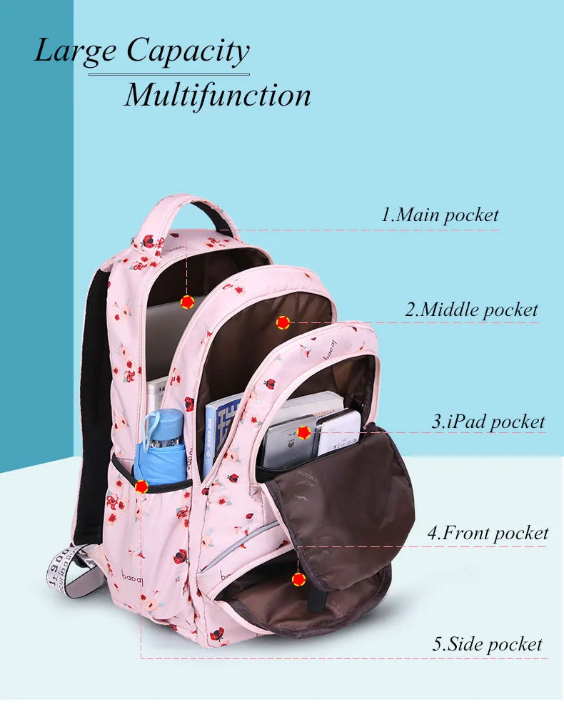 Large school backpack for teenage girls