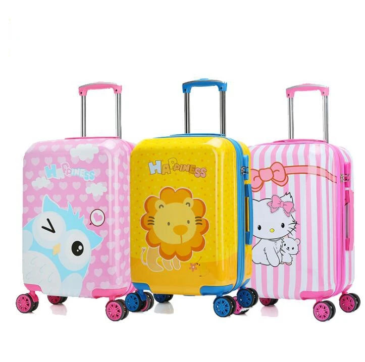 Valise Spinner pour enfants, bagages à main pour enfants, sacs de voyage à roulettes pour filles, bagages à roulettes pour garçons