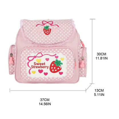 Sweet Strawberry Japanese Backpack