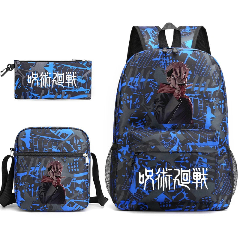 Jujutsu Kaisen  sac à dos, et sac à bandoulière et trousse à crayons